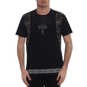Versace Collection Baroque Wing Stud Black T-Shirt Size S $395 NWT